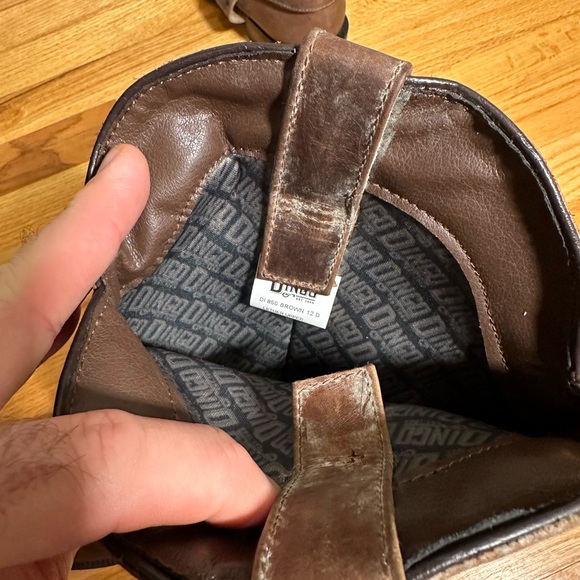 Dingo Hombre Men’s leather western boots size 12D - Picture 12 of 14